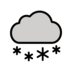 Cloud With Snow Emoji Copy Paste ― 🌨️ - openmoji