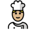 Cook: Medium-light Skin Tone Emoji Copy Paste ― 🧑🏼‍🍳 - openmoji