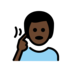 Deaf Man: Dark Skin Tone Emoji Copy Paste ― 🧏🏿‍♂ - openmoji