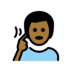 Deaf Man: Medium-dark Skin Tone Emoji Copy Paste ― 🧏🏾‍♂ - openmoji