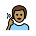 Deaf Man: Medium Skin Tone Emoji Copy Paste ― 🧏🏽‍♂ - openmoji