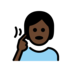 Deaf Person: Dark Skin Tone Emoji Copy Paste ― 🧏🏿 - openmoji