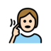 Deaf Person: Light Skin Tone Emoji Copy Paste ― 🧏🏻 - openmoji