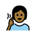 Deaf Person: Medium-dark Skin Tone Emoji Copy Paste ― 🧏🏾 - openmoji
