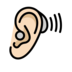 Ear With Hearing Aid: Light Skin Tone Emoji Copy Paste ― 🦻🏻 - openmoji