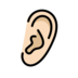 Ear: Light Skin Tone Emoji Copy Paste ― 👂🏻 - openmoji