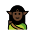 Elf: Dark Skin Tone Emoji Copy Paste ― 🧝🏿 - openmoji