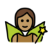 Fairy: Medium Skin Tone Emoji Copy Paste ― 🧚🏽 - openmoji