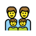 Family: Man, Man, Boy, Boy Emoji Copy Paste ― 👨‍👨‍👦‍👦 - openmoji