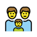 Family: Man, Man, Boy Emoji Copy Paste ― 👨‍👨‍👦 - openmoji