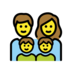 Family: Man, Woman, Boy, Boy Emoji Copy Paste ― 👨‍👩‍👦‍👦 - openmoji