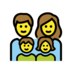Family: Man, Woman, Girl, Boy Emoji Copy Paste ― 👨‍👩‍👧‍👦 - openmoji