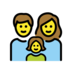 Family: Man, Woman, Girl Emoji Copy Paste ― 👨‍👩‍👧 - openmoji