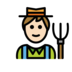 Farmer: Light Skin Tone Emoji Copy Paste ― 🧑🏻‍🌾 - openmoji