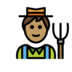 Farmer: Medium Skin Tone Emoji Copy Paste ― 🧑🏽‍🌾 - openmoji