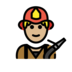 Firefighter: Medium-light Skin Tone Emoji Copy Paste ― 🧑🏼‍🚒 - openmoji