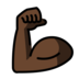 Flexed Biceps: Dark Skin Tone Emoji Copy Paste ― 💪🏿 - openmoji