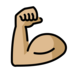 Flexed Biceps: Medium-light Skin Tone Emoji Copy Paste ― 💪🏼 - openmoji