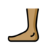 Foot: Medium Skin Tone Emoji Copy Paste ― 🦶🏽 - openmoji