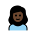 Girl: Dark Skin Tone Emoji Copy Paste ― 👧🏿 - openmoji