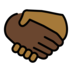Handshake: Dark Skin Tone, Medium-dark Skin Tone Emoji Copy Paste ― 🫱🏿‍🫲🏾 - openmoji
