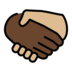 Handshake: Dark Skin Tone, Medium-light Skin Tone Emoji Copy Paste ― 🫱🏿‍🫲🏼 - openmoji