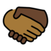 Handshake: Medium-dark Skin Tone, Dark Skin Tone Emoji Copy Paste ― 🫱🏾‍🫲🏿 - openmoji