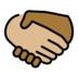 Handshake: Medium-light Skin Tone, Medium-dark Skin Tone Emoji Copy Paste ― 🫱🏼‍🫲🏾 - openmoji