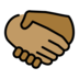 Handshake: Medium Skin Tone, Medium-dark Skin Tone Emoji Copy Paste ― 🫱🏽‍🫲🏾 - openmoji