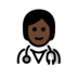 Health Worker: Dark Skin Tone Emoji Copy Paste ― 🧑🏿‍⚕ - openmoji