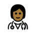 Health Worker: Medium-dark Skin Tone Emoji Copy Paste ― 🧑🏾‍⚕ - openmoji