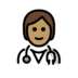 Health Worker: Medium Skin Tone Emoji Copy Paste ― 🧑🏽‍⚕ - openmoji