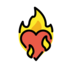 Heart On Fire Emoji Copy Paste ― ❤️‍🔥 - openmoji