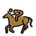Horse Racing: Medium-dark Skin Tone Emoji Copy Paste ― 🏇🏾 - openmoji
