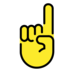 Index Pointing Up Emoji Copy Paste ― ☝️ - openmoji