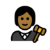 Judge: Medium-dark Skin Tone Emoji Copy Paste ― 🧑🏾‍⚖ - openmoji