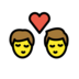 Kiss: Man, Man Emoji Copy Paste ― 👨‍❤️‍💋‍👨 - openmoji