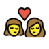 Kiss: Woman, Woman Emoji Copy Paste ― 👩‍❤️‍💋‍👩 - openmoji