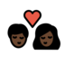 Kiss: Dark Skin Tone Emoji Copy Paste ― 💏🏿 - openmoji