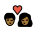Kiss: Medium-dark Skin Tone Emoji Copy Paste ― 💏🏾 - openmoji