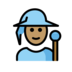 Mage: Medium Skin Tone Emoji Copy Paste ― 🧙🏽 - openmoji