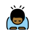Man Bowing: Medium-dark Skin Tone Emoji Copy Paste ― 🙇🏾‍♂ - openmoji