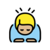 Man Bowing: Medium-light Skin Tone Emoji Copy Paste ― 🙇🏼‍♂ - openmoji