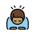 Man Bowing: Medium Skin Tone Emoji Copy Paste ― 🙇🏽‍♂ - openmoji
