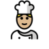 Man Cook: Medium-light Skin Tone Emoji Copy Paste ― 👨🏼‍🍳 - openmoji