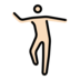 Man Dancing: Light Skin Tone Emoji Copy Paste ― 🕺🏻 - openmoji