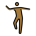 Man Dancing: Medium-dark Skin Tone Emoji Copy Paste ― 🕺🏾 - openmoji