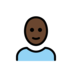 Man: Dark Skin Tone, Bald Emoji Copy Paste ― 👨🏿‍🦲 - openmoji