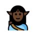 Man Elf: Dark Skin Tone Emoji Copy Paste ― 🧝🏿‍♂ - openmoji