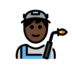 Man Factory Worker: Dark Skin Tone Emoji Copy Paste ― 👨🏿‍🏭 - openmoji